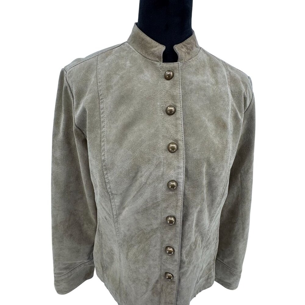 Y2k Beige Green Military jacket